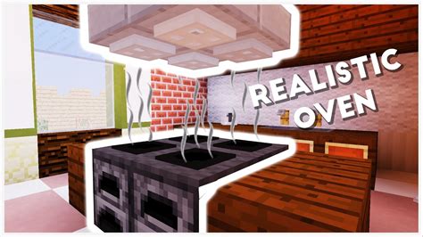 Minecraft - How To Make A Realistic Oven - YouTube