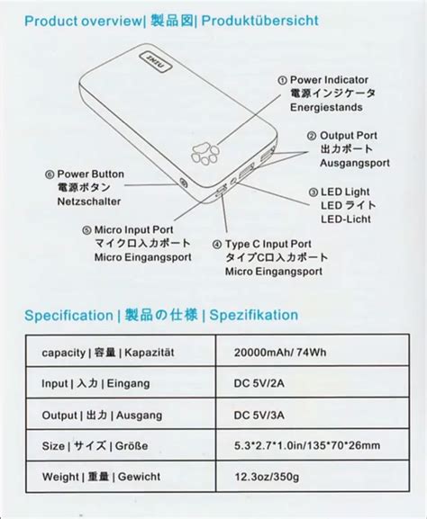 INIU Portable Charger Instructions INIU Power Bank Manual INIU Power Bank Instructions