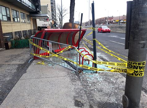 Damaged Bus Stop Shelter - Montreal | 5700 Decarie, Montreal… | Flickr