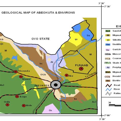 Geological map of Ogun State showing the study area. | Download Scientific Diagram