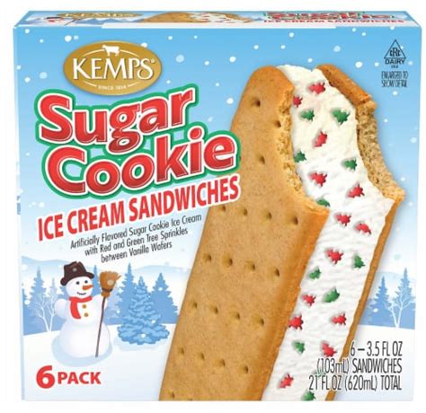 Kemps® Sugar Cookie Ice Cream Sandwiches, 6 ct - Kroger