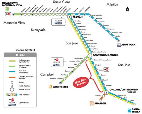 Vta Light Rail Map – Map Of The World