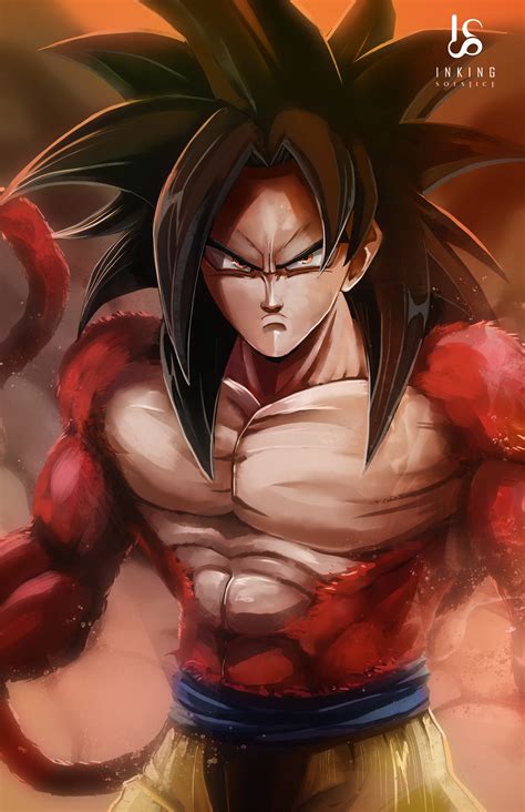 Super Saiyan 4 Goku Drawings