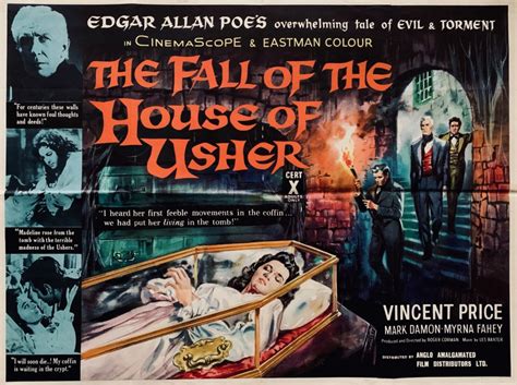 Original The Fall of the House of Usher Movie Poster - Roger Corman