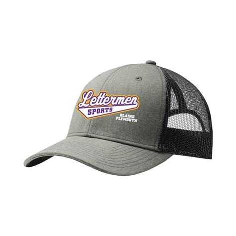 112 Lettermen Sports Cap, Grey/Black| Lettermen Sports