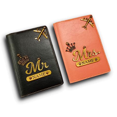 Mr & Mrs Personalised Couple Passport Covers