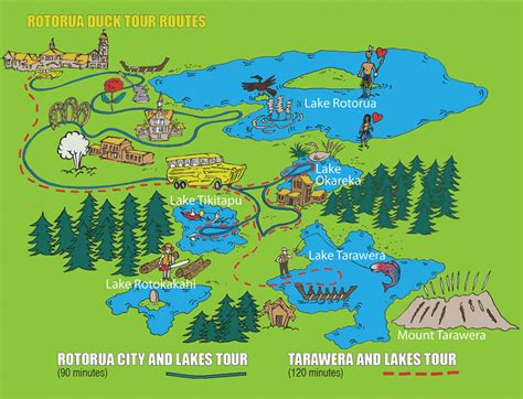 Rotorua New Zealand Map - ToursMaps.com