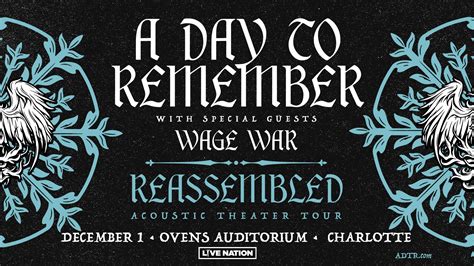 A Day To Remember - Reassembled: Acoustic Theater Tour | BOplex