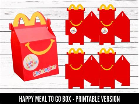 Mcdonalds Happy Meal Box