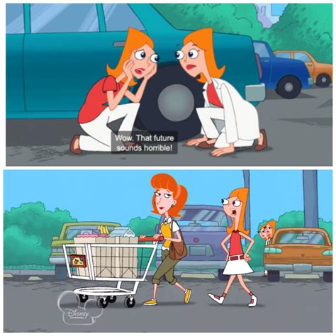 [Phineas and Ferb] In Phineas and Ferb's Quantum Boogaloo (S2 E25) two future Candace's travel ...