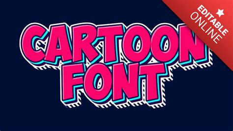 Cartoon Font | Text Effect Generator