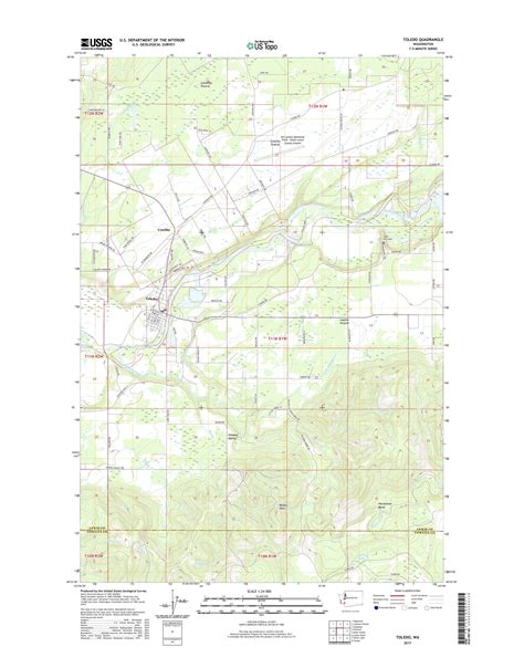 MyTopo Toledo, Washington USGS Quad Topo Map