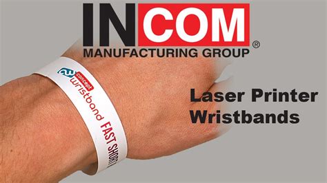 Laser Printable Wristbands - YouTube