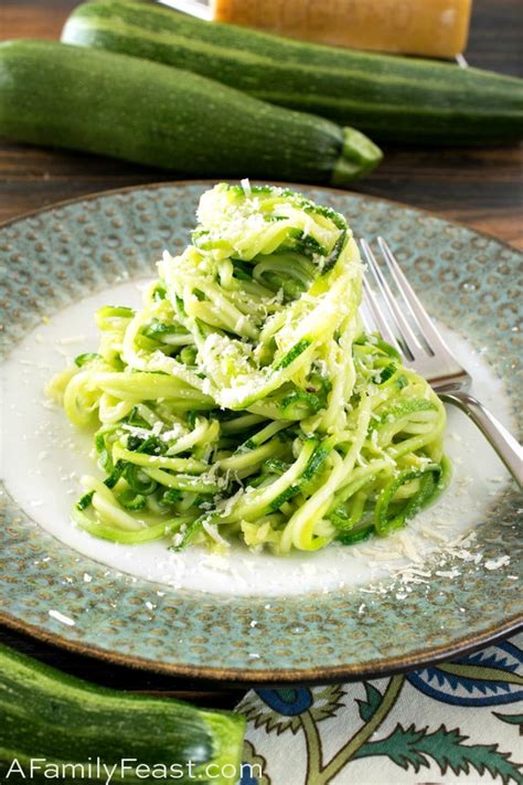 Zucchini Spaghetti - A Family Feast