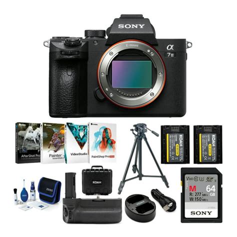 Sony Alpha a7 III 24.2MP Mirrorless Camera (Body Only) and Accessories Bundle - Walmart.com ...