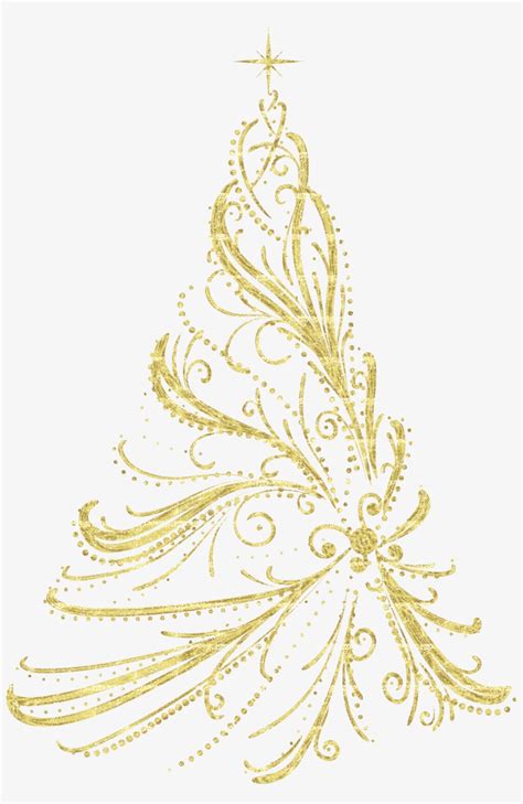 Christmas Tree Clip Art - Gold Christmas Tree Png PNG Image | Transparent PNG Free Download on ...