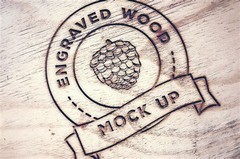 Engraved Wood Logo Mock Ups ~ Graphics ~ Creative Market