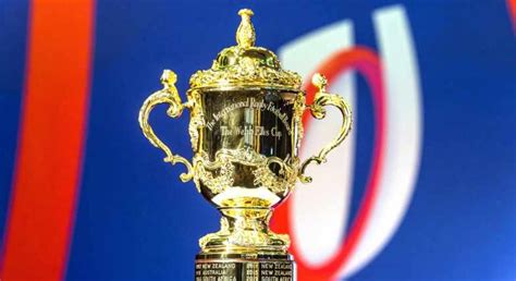 Rugby World Cup 2023 trophy on display in Sri Lanka