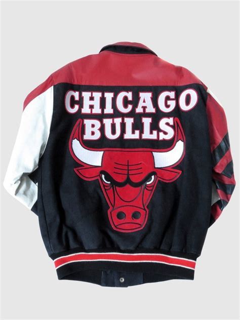 Chicago Bulls Leather Jacket | Vintage 90's NBA STARTER Jacket