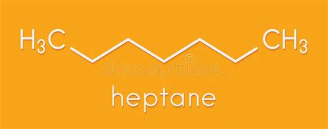 Heptane Formula Illustration Stock Illustration - Illustration of ...