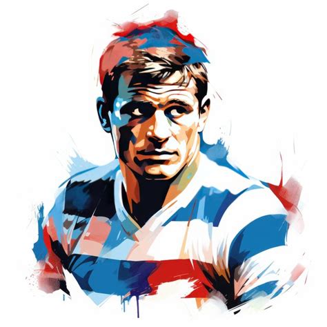 Premium AI Image | French Rugby World Cup Supporters Unleash Pop Art Magic on White Canvas