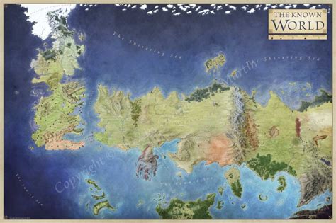 The Lands Of Ice And Fire Map Book - Dannie Elisabeth