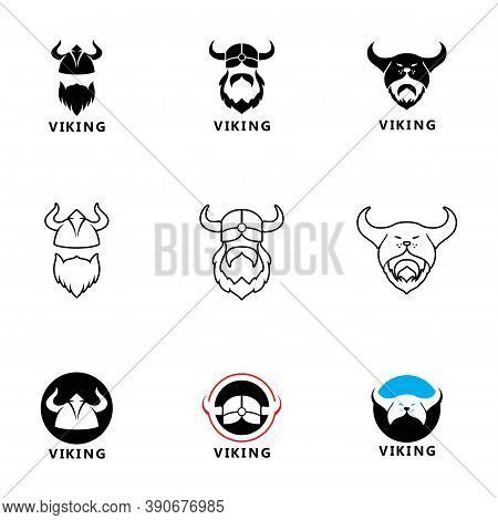 Viking Head Logo Vector & Photo (Free Trial) | Bigstock