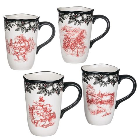 Darby Home Co Dewey Old Fashioned Christmas 4 Piece Coffee Mug Set & Reviews | Wayfair.ca