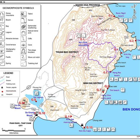 Geological map of Nui Chua National Park (modified from Vietnam... | Download Scientific Diagram