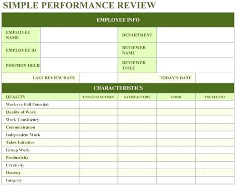 Excel Of Employee Evaluation Work Form Xlsx Wps Free - vrogue.co