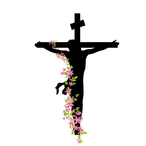 Christian Resurrected Of Cross Jesus Vector Crucifixion Transparent HQ ...