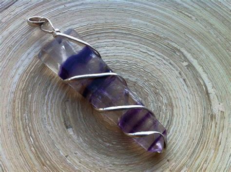 Natural Fluorite Pendant | Etsy