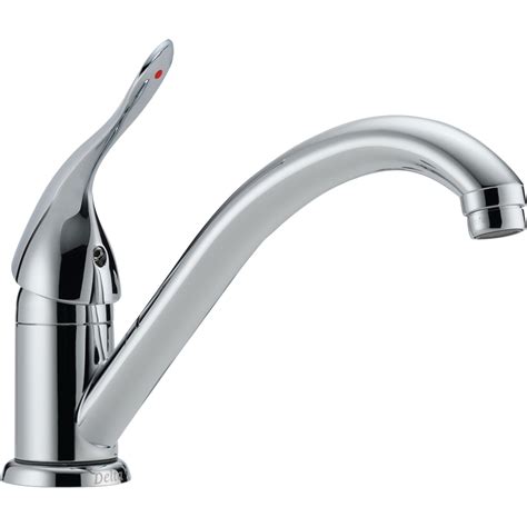 Delta Classic One Hole Chrome Classic Single Handle Kitchen Faucet 540 ...