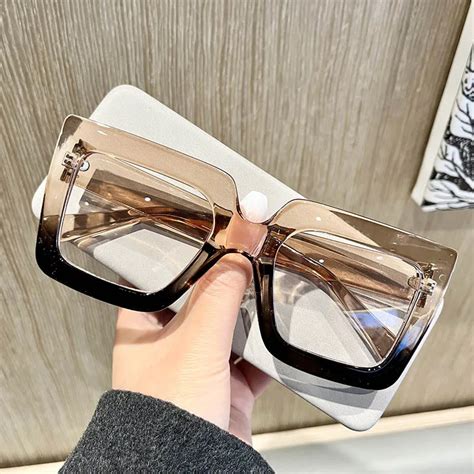 Large-frame-glasses-European-and-American-trends-fashionable-square ...