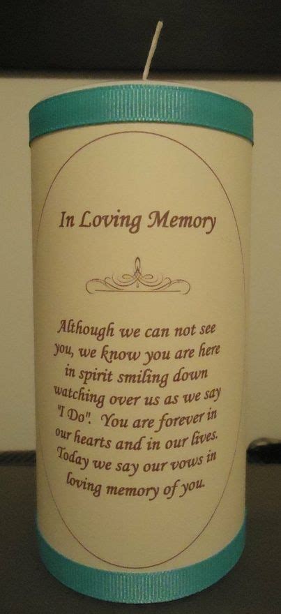 In loving memory candle... For the two people I really wanted to be ...
