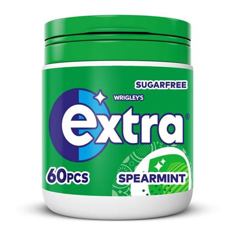 Extra Spearmint Chewing Gum Sugar Free Bottle 60 Pieces - £2.75 ...