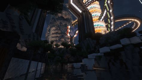 Futuristic city a friend and I have been building in surival for some ...