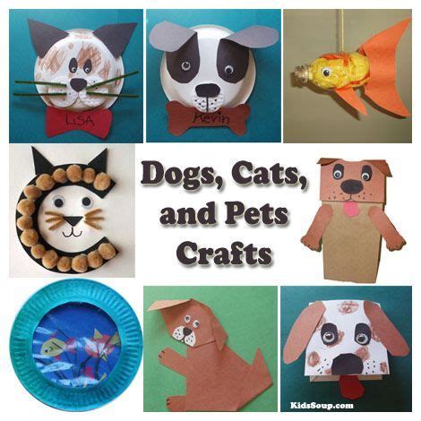 Dogs, Cats, and Pets Crafts Ideas for Kids | Pets preschool theme, Pets ...