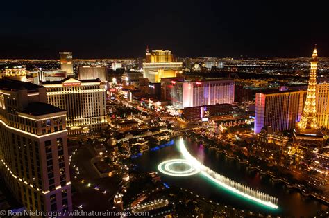 Vegas Strip at night | Las Vegas, Nevada. | Photos by Ron Niebrugge