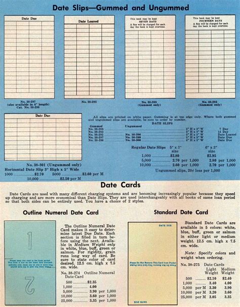 Remember vintage library checkout cards & due date slips? - Click Americana