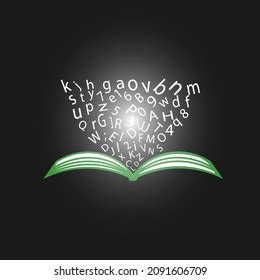 Letters Coming Out Book Stock Illustration 2091606709 | Shutterstock