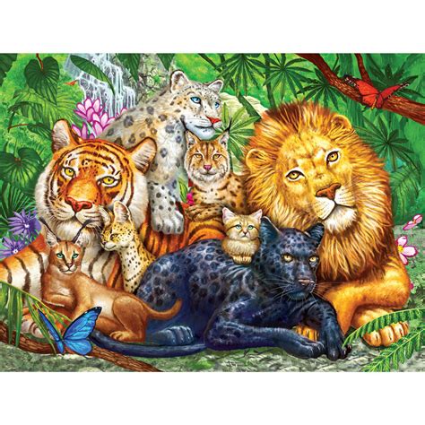 Big Cats 500 Piece Jigsaw Puzzle | Bits and Pieces