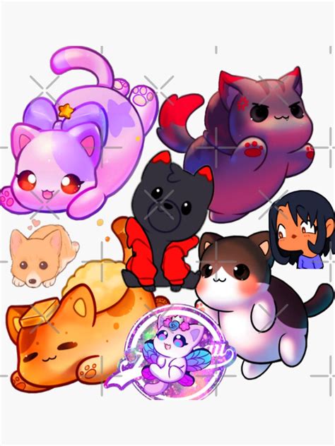 "Aphmau cat" Sticker by Kids-zin | Redbubble