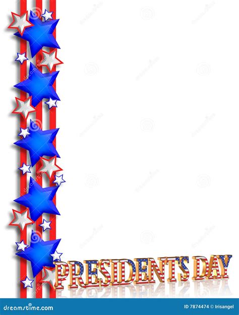 Presidents Day Background Border Stock Images - Image: 7874474