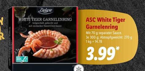 Asc White Tiger Garnelenring Deluxe Angebot bei Lidl