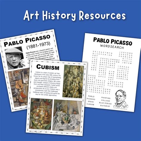 Cubism and Ink Shading Art Lesson inspired by artist Pablo Picasso | Made By Teachers