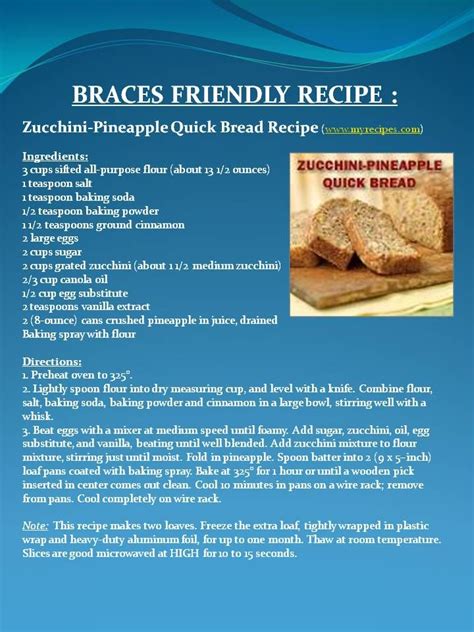 braces friendly recipe | Braces friendly recipes, Braces food, Soft food for braces