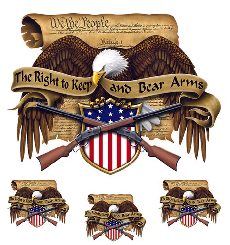 Right to Bear Arms 2nd Amendment Eagle Decal – Lethal Threat