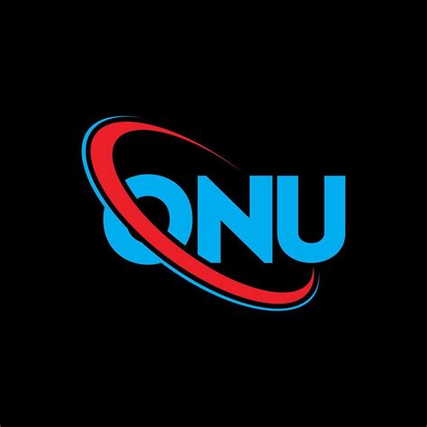 ONU logo. ONU letter. ONU letter logo design. Initials ONU logo linked ...