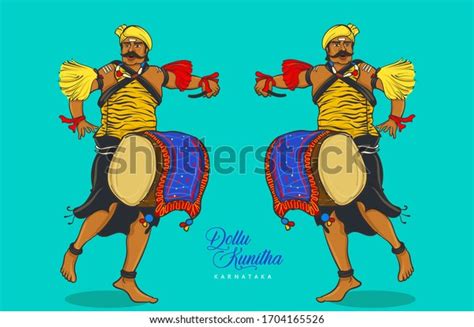 2 Dollu Kunitha Stock Vectors, Images & Vector Art | Shutterstock